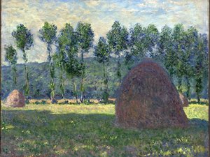 El Maizal En Giverny — Claude Monet, Impressionist Painting