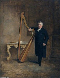 Griffith Owen, Harpist To The Corbet Family Of Ynysymaengwyn