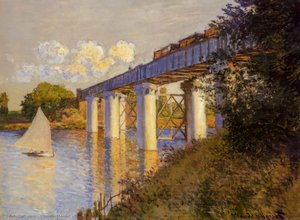 The Railway Bridge At Argenteuil — Клод Моне, Impressionist Landscape