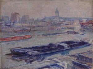 La Seine Au Pont D'austerlitz — Nicolas Tarkhoff