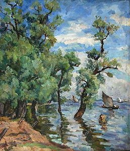 Willows On The Volkhov — Pyotr Konchalovsky