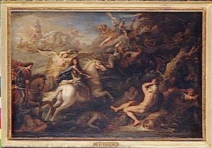 ALLEGORIE A LA GLOIRE DE LOUIS XIV