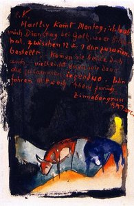 Vermilion Greeting — Franz Marc