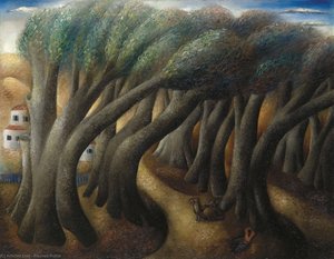 Old sycamore trees, (1927)