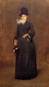 Ready For A Walk: Beatrice Clough Bachmann — William Merritt Chase