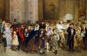 The General Post Office At One Minute To Six — George Elgar Hicks
