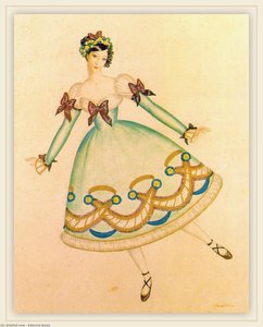 A Ballet Dancer — Edmund Dulac, Golden Age Of Illustration