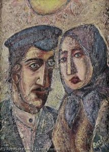 Peasant Couple — David Davidovich Burliuk
