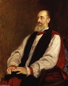 Portrait Of Mandell Creighton — Sir Hubert Von Herkomer