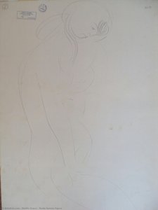 Nude female figure