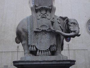 Elephant And Obelisk (detail) — Gian Lorenzo Bernini