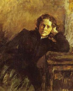 By The Window. Portrait Of Olga Trubnikova — Valentin Alexandrovich Serov