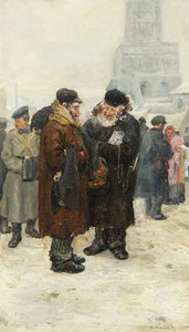 Jewish Peddlers At The Sukharevka — Arnold Borisovich Lakhovsky