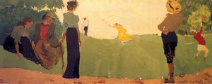 A Game Of Shuttlecock — Jean-édouard Vuillard