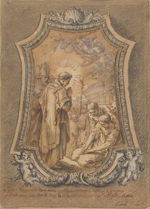 Life Of St Gregory Saint Gregory As Deacon Directing Prayers And Processions For The Cessation Of The Plague — Charles-andré Van Loo