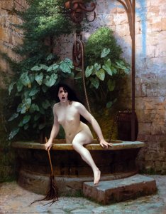 Die Wahrheit Kommt Aus Dem Brunnen, Bewaffnet Mit Ihrer Peitsche, Um Die Menschheit Zu Züchtigen — Jean-léon Gérôme