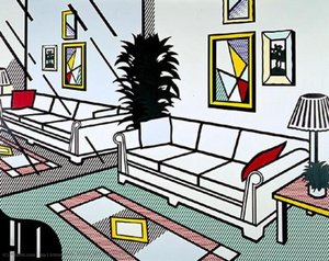 Innenraum Mit Spiegelwand — Roy Lichtenstein