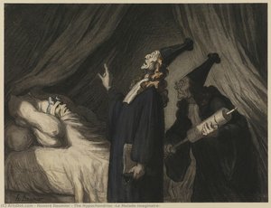 The Hypochondriac (le Malade Imaginaire) — Honoré Daumier, Contemporary Realism