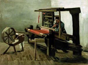 Weaver Facing Left With Spinning Wheel — Vincent Willem Van Gogh, Post-impressionism