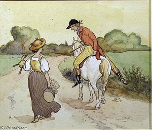 Shall I Go With You, My Pretty Maid — Randolph Caldecott
