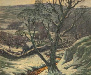 Tree And Landscape In Snow — William Hoggatt