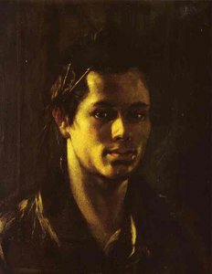 Self-portrait With Brushes — Orest Adamovich Kiprensky
