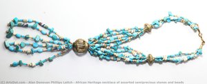 African Heritage Necklace Of Assorted Semiprecious Stones And Beads — Alan Donovan Phillips Leitch