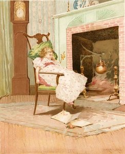 Dreaming Before The Old Fireplace — Edward Moran