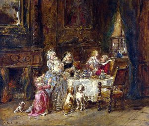 Grandfather's Birthday — Eugène Louis Gabriel Isabey