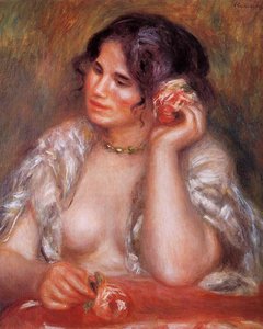 Gabrielle With A Rose — Pierre-auguste Renoir