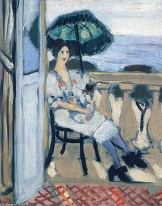 Woman Holding Umbrella — Henri Matisse, Fauve