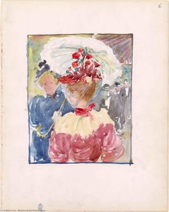 Two Women Conversing On The Street — Maurice Brazil Prendergast