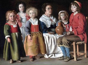 A Woman and Five Children