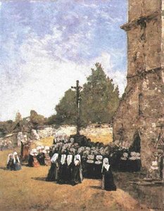 Breton Pardon — Eugène Louis Boudin
