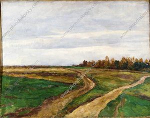 Landscape. A Field. — Pyotr Konchalovsky
