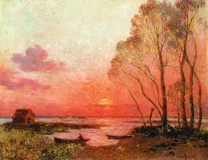 Sunset On The Brfiere — Ferdinand Du Puigaudeau