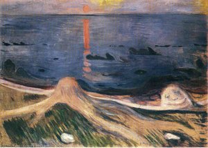Untitled (2455) — Edvard Munch, Expressionist Landscape