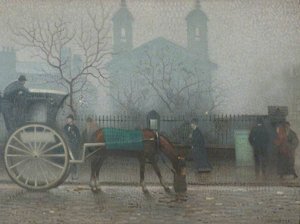 Hansom Cab At All Saints — Pierre Adolphe Valette