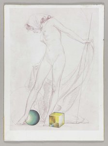 Untitled (standing Nude Female With Kerchief) — Joseph Cornell