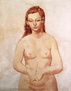 Nudo Con Las Manos Presionadas Entre Sí — Pablo Picasso