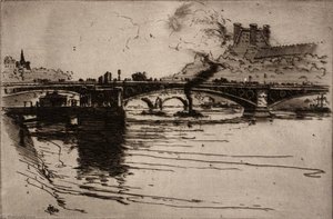 (paris Scene River Scene) ( 2) — Edward Townsend Howes