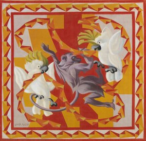 Pappagalli E Scimmia — Giacomo Balla, Futurism