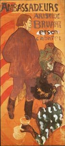 Les Ambassadeurs, Aristide Bruant And His Cabaret — Henri De Toulouse-lautrec, Post-impressionism