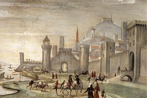 Renuncia A Los Bienes Mundanos (detalle) — Domenico Ghirlandaio