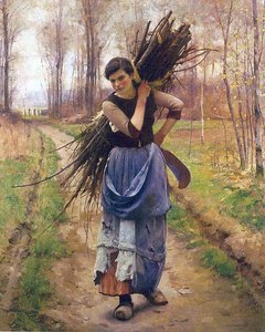The Woodcutter's Daughter — Charles Sprague Pearce