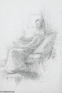 Study Of A Seated Woman — Elizabeth Adela Stanhope Forbes