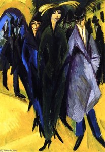 Woman In The Street — Ерnst Лудвиг Киршнер, German Expressionism