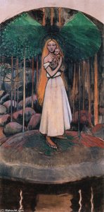 Marjatta And The Christ Child — Akseli Gallen-kallela