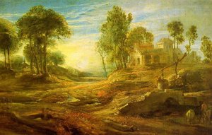 Landschaft Mit Einer Tränke — Peter Paul Rubens, Barockstil