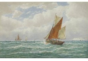 Trawlers Off Newhaven — George Stanfield Walters
